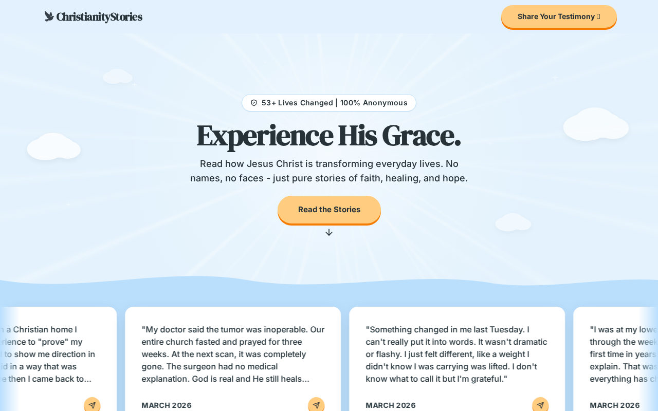 ChristianityStories.com preview